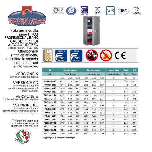 Cassaforte technomax alta - cassaforte, di