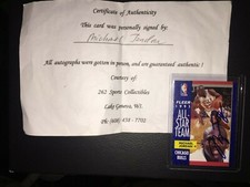 Carta basket Fleer Michael