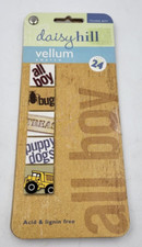 Daisy Hill Boy Vellum Quote Swatch 24 Pages - New