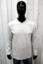 Maglia Tommy Hilfiger Uomo Taglia L Grigio Cotone Pullover Sweater Maglione Logo