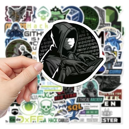 Confezione adesivi hacker - 50,