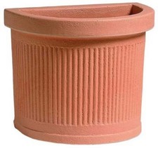 Vaso a muro Millerighe 47x32 x h 40 in Resina da giardino terrazzo NO PLASTICA 