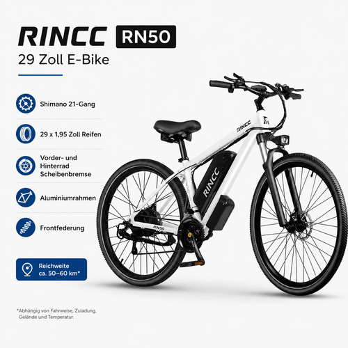 Bici elettrica rincc rn50 - bici, 29