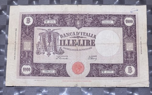 1000 lire grande - lire, (b.i.)