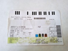 BIGLIETTO CALCIO JUVENTUS-SK STURM GRAZ - STADIO OLIMPICO TORINO 26/8/2010