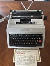 Olivetti Studio 45 Manual