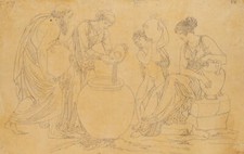 Antico porta acqua, matita