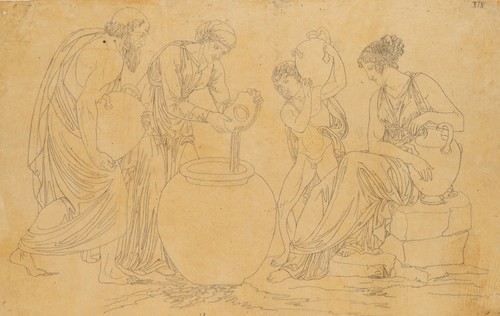 Antico porta acqua - ,, matita
