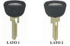 Chiave grezza originale SIPEA SIP 2BP per auto epoca Lancia Delta Beta HPE Gamma