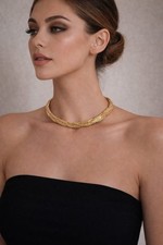 COLLANA RIGIDA INTRECCIATA IN