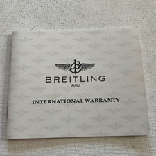 Orologio Breitling Libretto Garanzia Internazionale Vintage