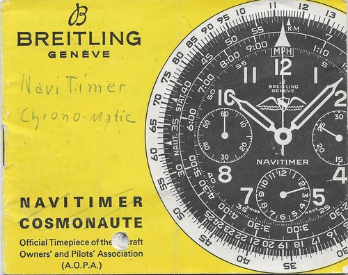 Breitling navitimer cosmonaute - breitling,