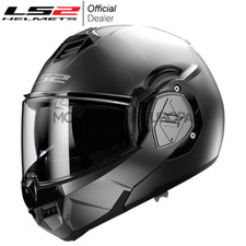 Casco LS2 Modulare Apribile Advant Moto Scooter Titanio Opaco Doppia Visiera