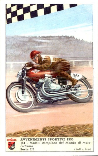Cartolina sportiva lavazza - sportiva,