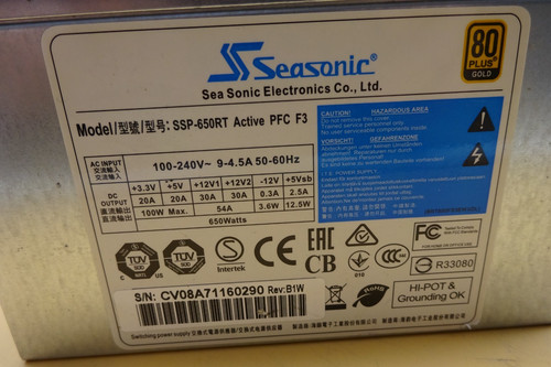 Seasonic modello ssp 650rt - seasonic, ssp-650rt