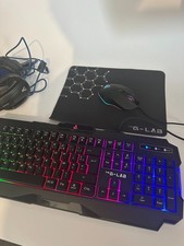 THE G-LAB Combo-Argon Tastiera / Mouse / Cuffie /Tappetino