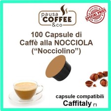 100 capsule cialde CAFFE' ALLA NOCCIOLA ("NOCCIOLINO") compatibile CAFFITALY