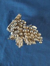 Soprammobile Bomboniera PortafortunaGrappolo Uva Placcato Argento 925 Anni 80/90