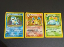 Pokémon Base Set Trio Charizard Blastoise Venusaur Holo Ita Italiano Italia