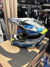 Casco Cross Airoh Aviator 3 Wave Silver Chrome Tg.S