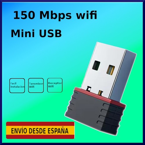 Usb wifi conector dongle negro - usb,