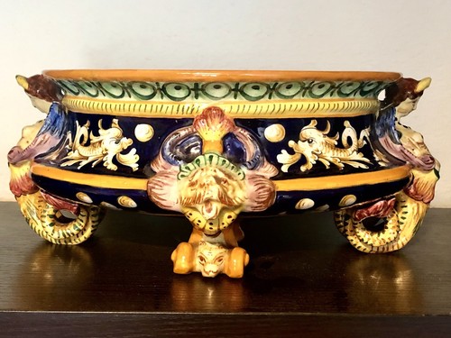 Centrotavola maiolica egisto - centrotavola,