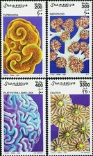 Somalia 1998 Coralli Corallo Animali Marini Conservazione della Natura Set 4v MNH