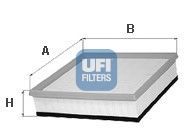 Filtro aria ufi 465 - 30.465.00, opel