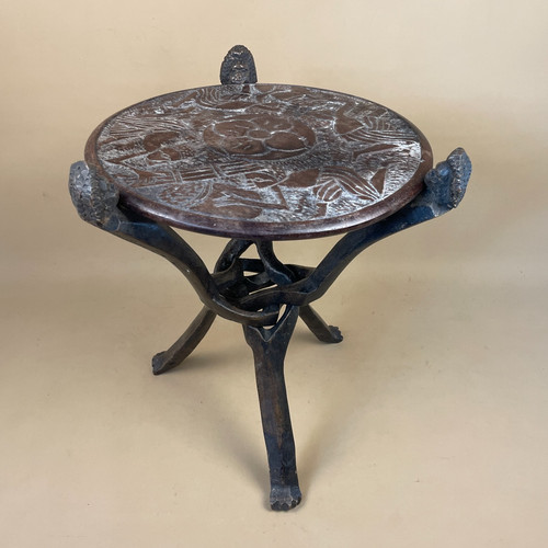 Antique african handmade round - antique,
