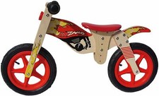BICI BIMBO LEGNO PRIMA INFANZIA KID ZAMO ROSSO SENZA PEDALI BIKE TRAINING