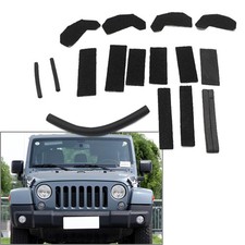 1x Kit Guarnizioni Blocca Schiuma Hardtop Rimovibili per Jeep Wrangler JK 2007-2018
