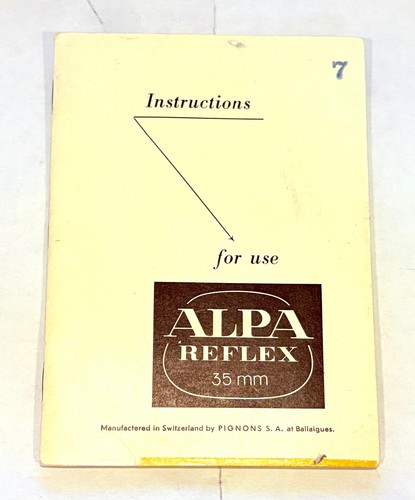 Alpa reflex camera - alpa, 7