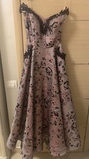 Abito sartoriale da cerimonia donna in Organza Rosa antico Taglia 42