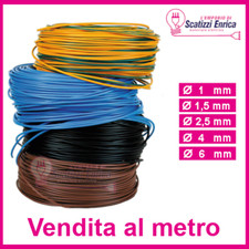 CAVO CORDINA UNIPOLARE FS17 1,5 2,5 4 6 10 16 mmq FILO ELETTRICO METRO EX N07VK