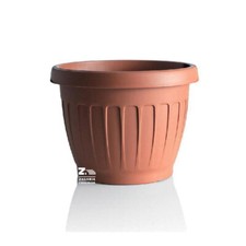 VASO TERRA CM Ø 45X29X33,5 H  PER FIORI E PIANTE IN PLASTICA COLORE TERRACOTTA