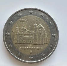⭐️??Moneta 2 euro Germania  2014 - Niedersachsen Zecca D - Circolata⭐️