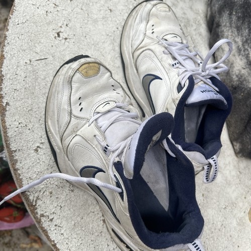 Nike air monarch bianche - bianche, da