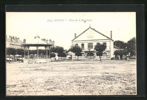 Cpa digoin place la - digoin,,