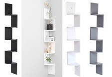 Scaffale da parete angolare in