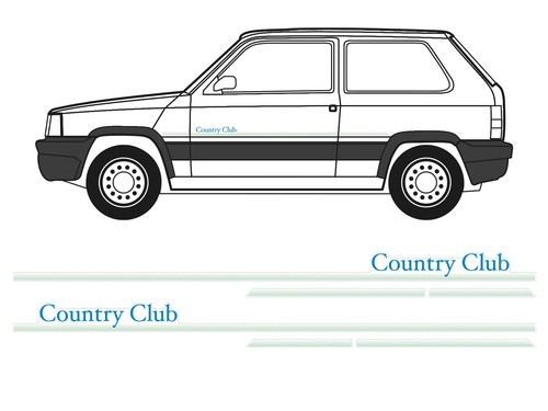Kit adesivi fiat panda country - fiat,