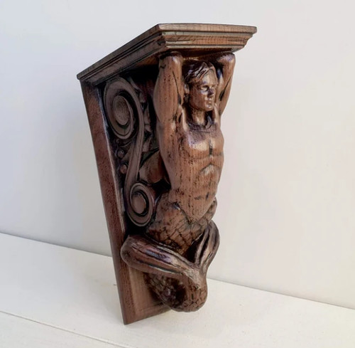 Corbel merman legno - corbel,