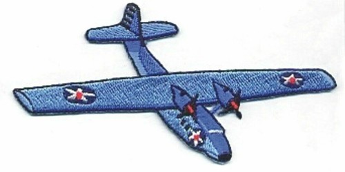 Toppa ricamo idrovolante pby - ricamo,