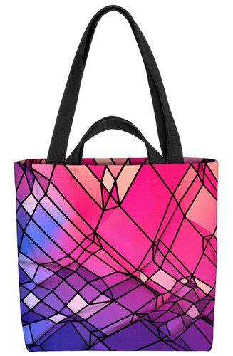 Borsa fantasia geometrica rosa