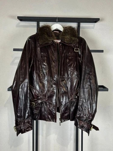 Giacca pelle donna vintage
