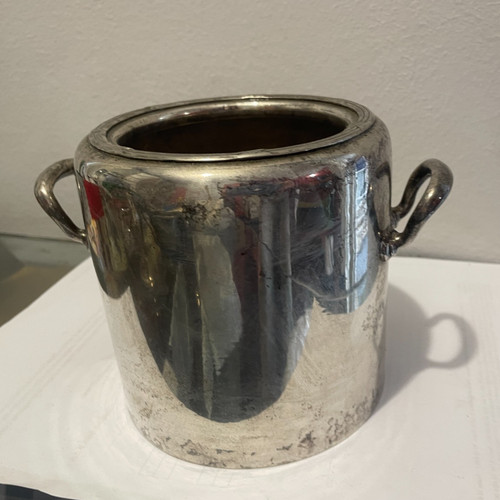 Contenitore vintage argentato - contenitore,