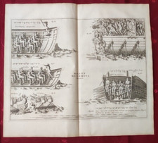 STAMPA ANTICHE NAVI BARCHE MILITARI ROMA IMPERO ROMANO