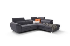 Divano angolare con letto Contenitore tessuto ecopelle antimacchia