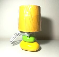 LAMPADA ABAT-JOUR COMODINO ARREDAMENTO COLORE GIALLO E VERDE