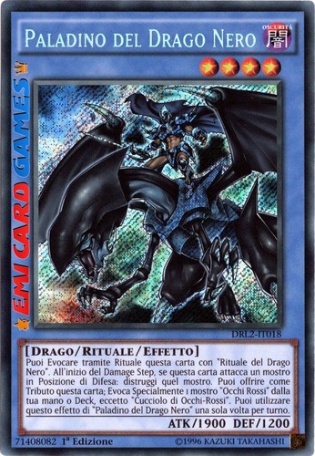 Paladino del drago - drago, nero