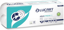 , Aquastream 10, Carta Igienica a Rotolo Ad Alta Dissolvenza in Pura Cellulosa, 